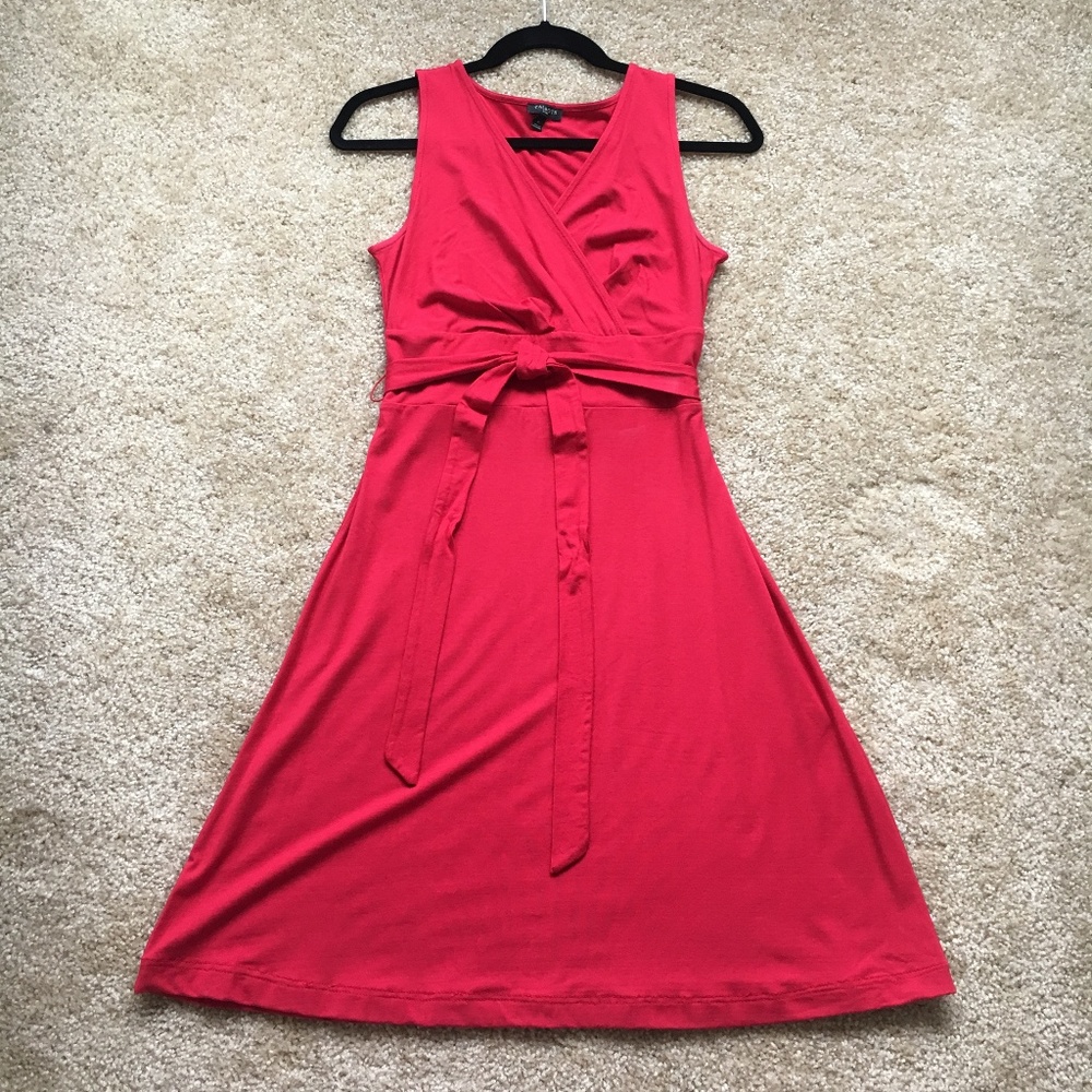 Talbots Petite A-Line Wrap-Style Dress